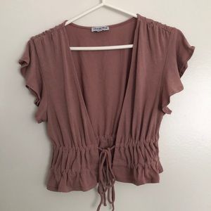 Fashion Nova front-tie top